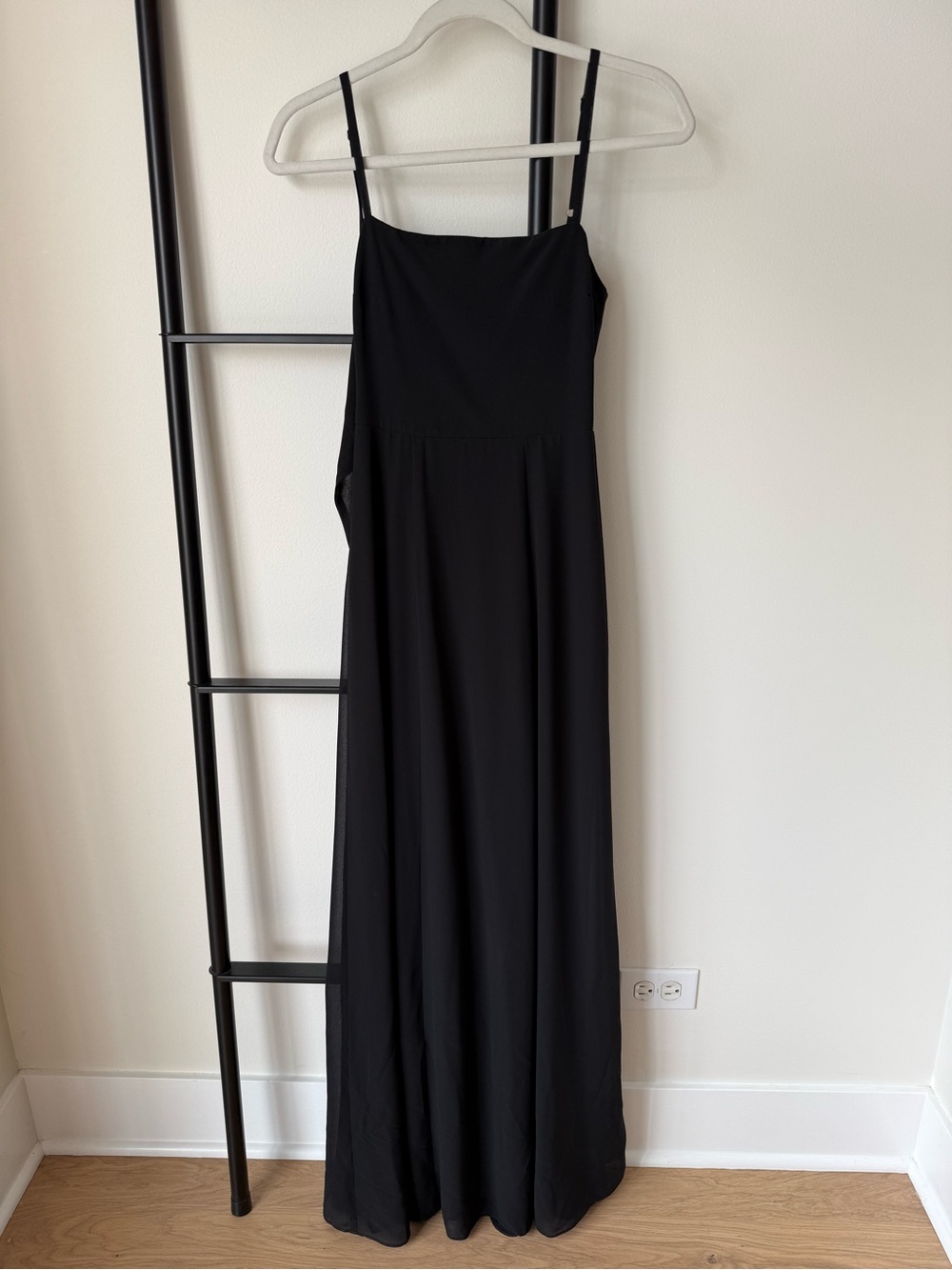 Show Me Your MuMu Black Spaghetti-Strap Maxi Dress